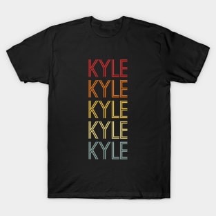Kyle Name Vintage Retro Gift Named Kyle T-Shirt